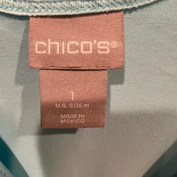 Chico’s blue classic layering tank - Picture 2 of 6